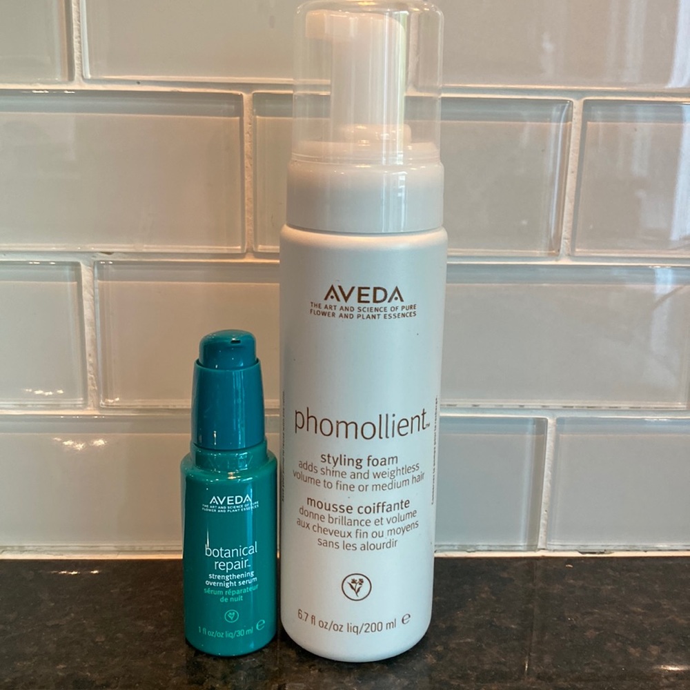 AVEDA Phomollient Styling Foam + 2 travel products NEW - Picture 3 of 6